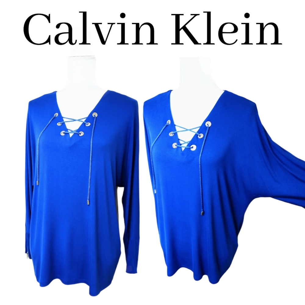 Calvin Klein Lace-Up Top